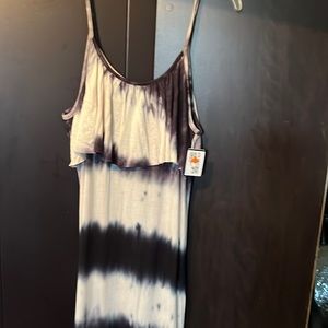 White Mark couture collection XL ladies tie-die dress